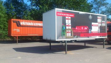 Container som kan användas för tillfällig förvaring